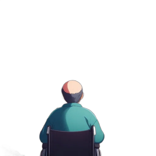hat, robot, jacket, staff transparent PNG cut-out
