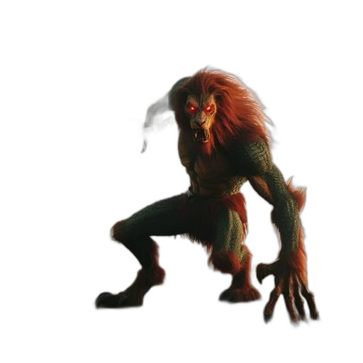 creature, animal, hair, dragon transparent PNG cut-out