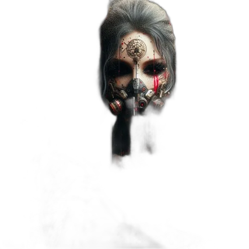 mask, face, creature, weapon transparent PNG cut-out