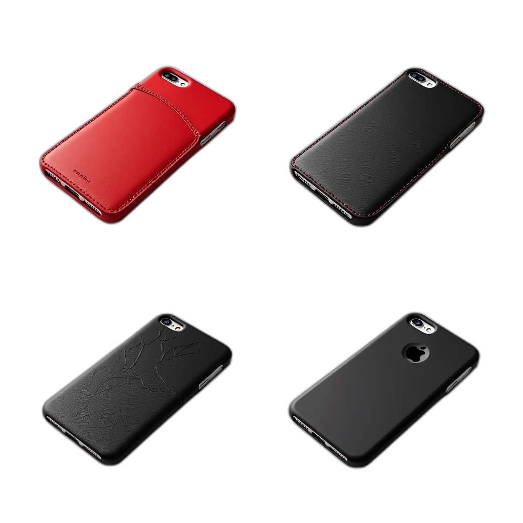 3d render, red, dark, collection transparent PNG cut-out
