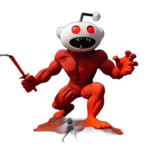 robot, creature, staff, animal transparent PNG cut-out