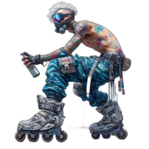 robot, weapon, creature, cyberpunk transparent PNG cut-out