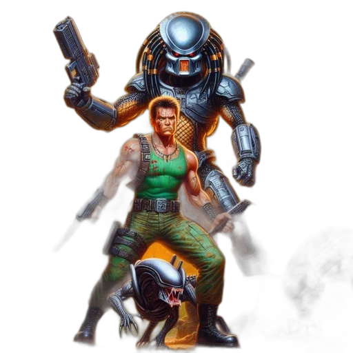 robot, weapon, concept art, comic book art transparent PNG cut-out