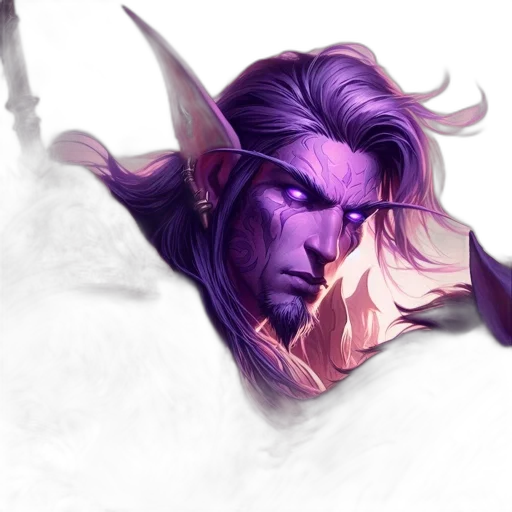 face, dragon, staff, fantasy art transparent PNG cut-out