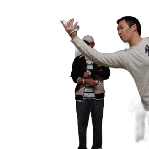 3d render, man, white, sweater transparent PNG cut-out