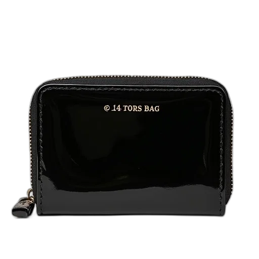 black, tory, bag, patent transparent PNG cut-out