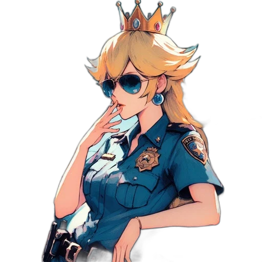 staff, crown, weapon, vaporwave transparent PNG cut-out