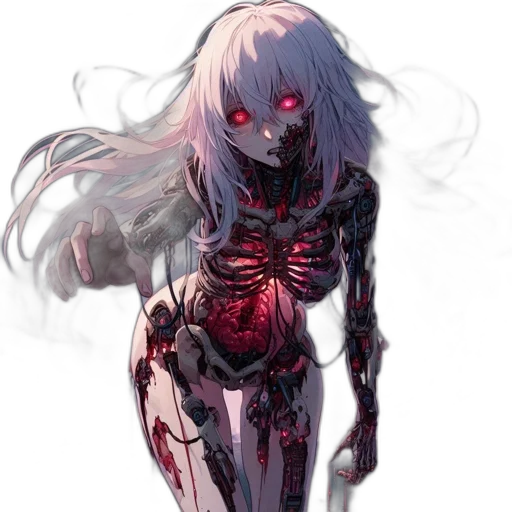 robot, creature, dress, weapon transparent PNG cut-out