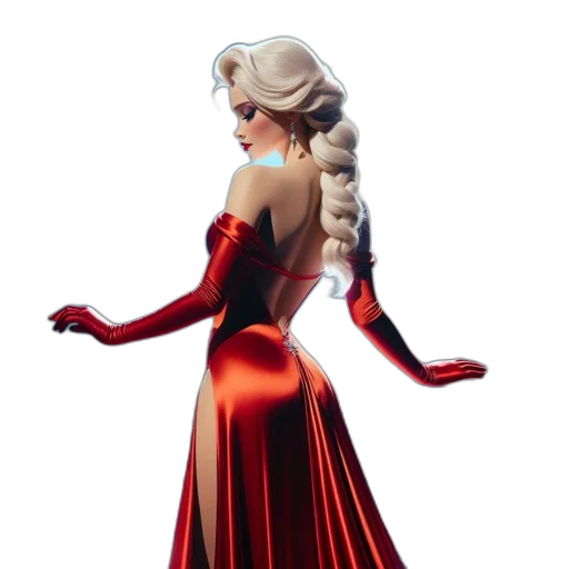 dress, concept art, 3d render, fantasy art transparent PNG cut-out
