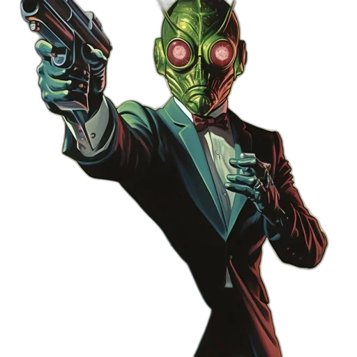 robot, mask, staff, jacket transparent PNG cut-out