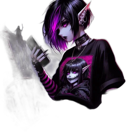 mask, staff, creature, jacket transparent PNG cut-out