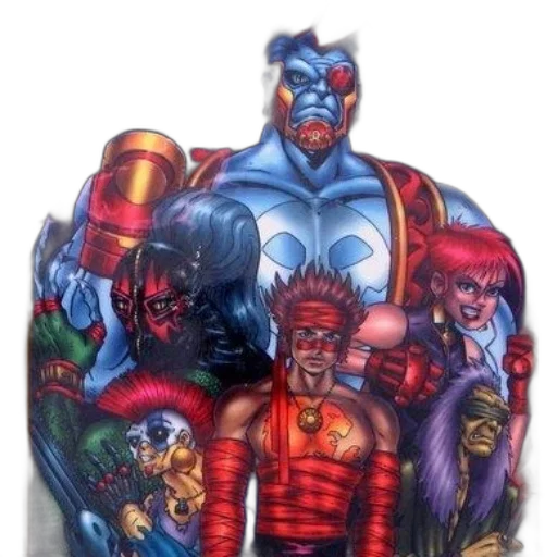comic book art, concept art, fantasy art, vibrant transparent PNG cut-out