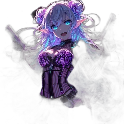 dress, mask, staff, dragon transparent PNG cut-out
