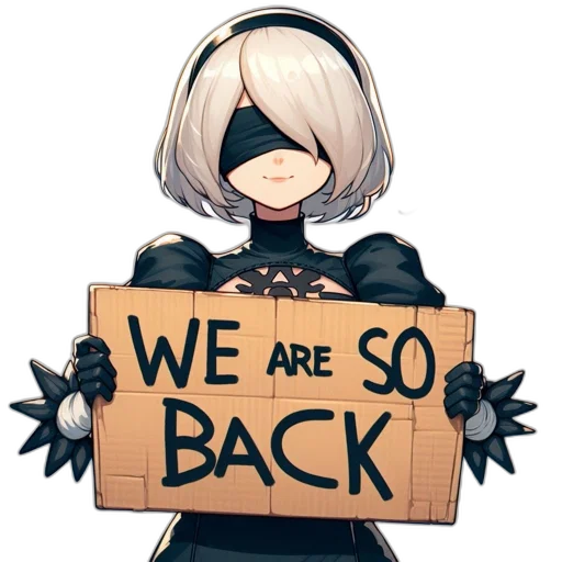 anime, concept art, blindfolded, character transparent PNG cut-out