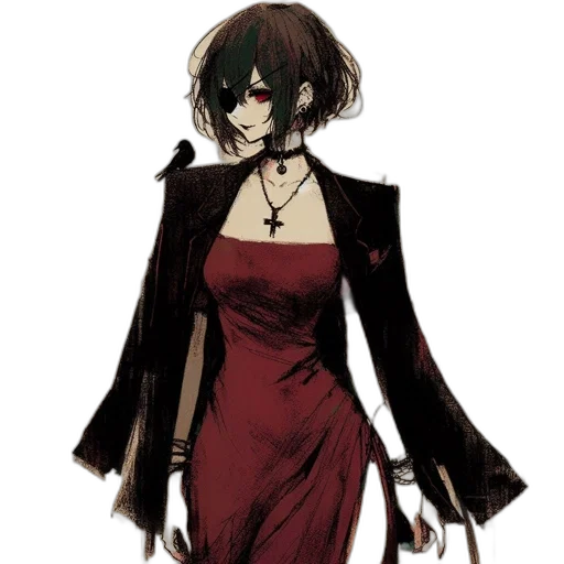 dress, staff, mask, jacket transparent PNG cut-out