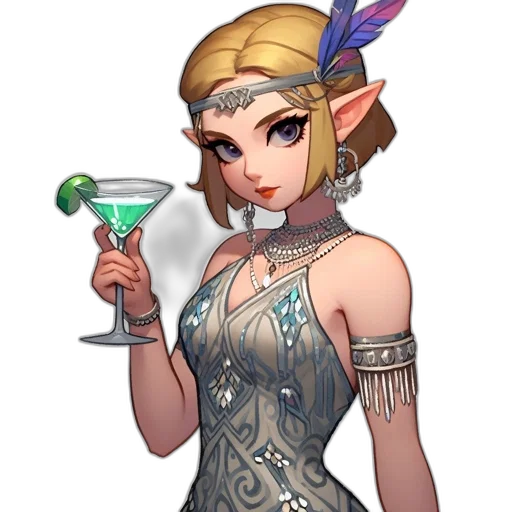 staff, dress, crown, weapon transparent PNG cut-out