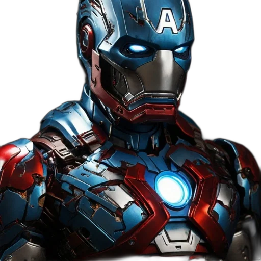 robot, comic book art, 3d render, concept art transparent PNG cut-out