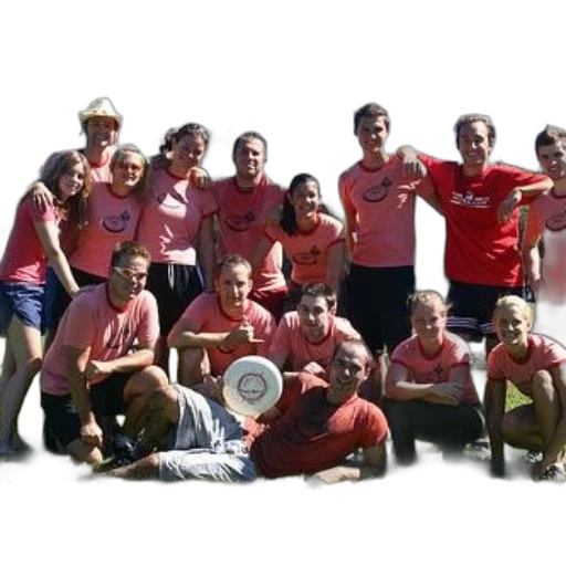 staff, red, group, people transparent PNG cut-out
