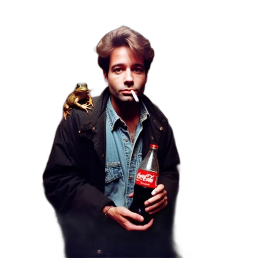 bottle, jacket, weapon, robot transparent PNG cut-out