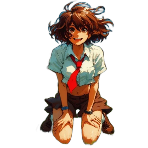 face, jacket, dress, hair transparent PNG cut-out