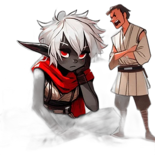 mask, staff, sword, creature transparent PNG cut-out