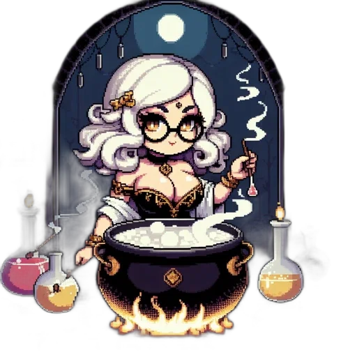 staff, pixel art, fantasy art, concept art transparent PNG cut-out