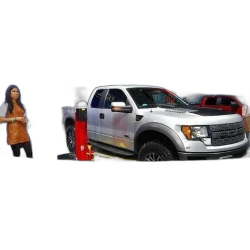 3d render, white, truck, displayed transparent PNG cut-out