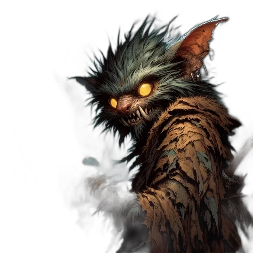 creature, staff, face, dragon transparent PNG cut-out