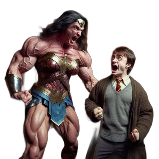 comic book art, concept art, fantasy art, 3d render transparent PNG cut-out