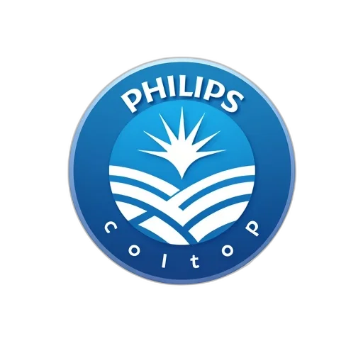 stylized, logo, featuring, blue transparent PNG cut-out
