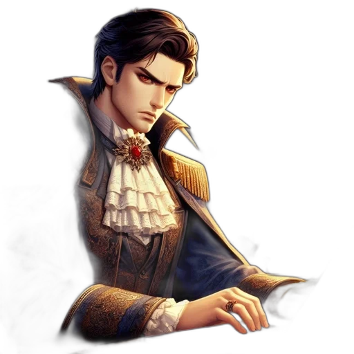staff, jacket, face, sword transparent PNG cut-out