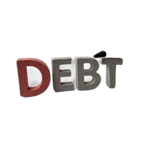 debt, text, pencil, eraser transparent PNG cut-out
