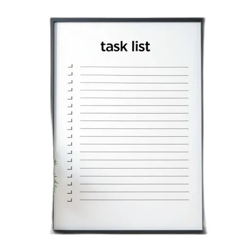 running, task, list, opencart transparent PNG cut-out