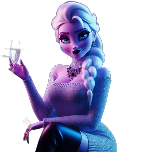 dress, concept art, 3d render, fantasy art transparent PNG cut-out
