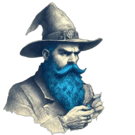hat, staff, face, mask transparent PNG cut-out