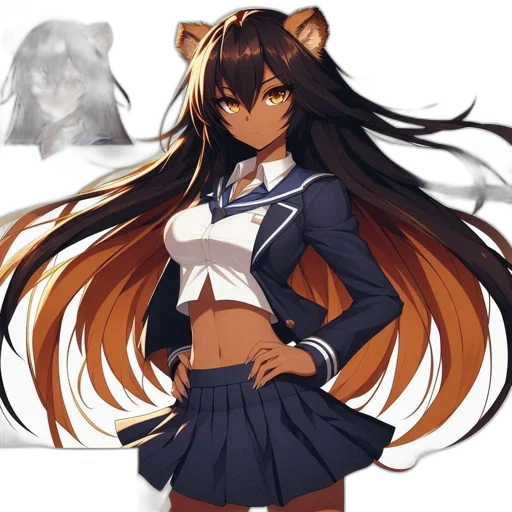 staff, anime, concept art, pixel art transparent PNG cut-out