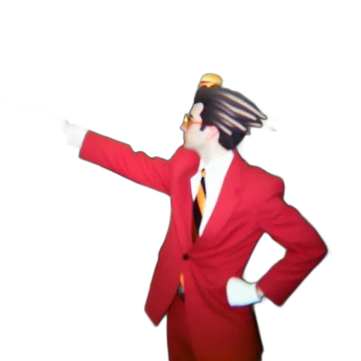 staff, jacket, hat, robot transparent PNG cut-out