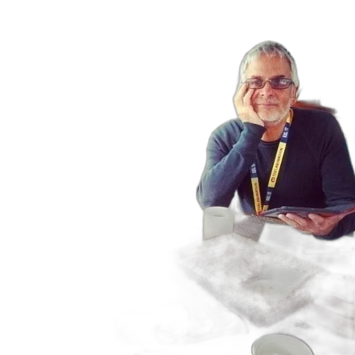 staff, 3d render, man, sits transparent PNG cut-out