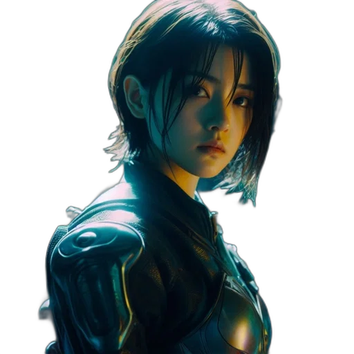 concept art, comic book art, cyberpunk, fantasy art transparent PNG cut-out