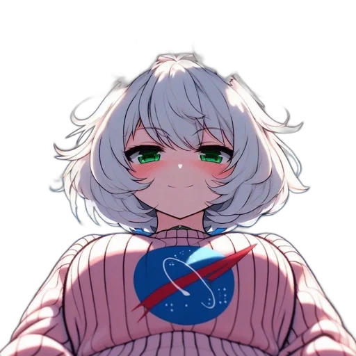 creature, face, robot, hair transparent PNG cut-out