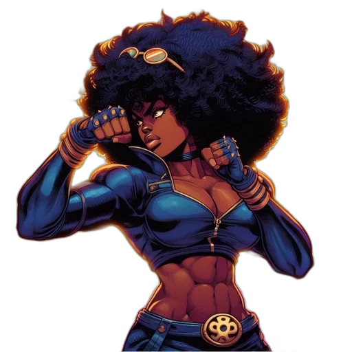 comic book art, concept art, cartoon, pixel art transparent PNG cut-out