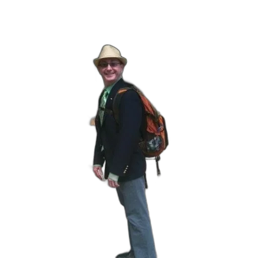 hat, staff, jacket, umbrella transparent PNG cut-out