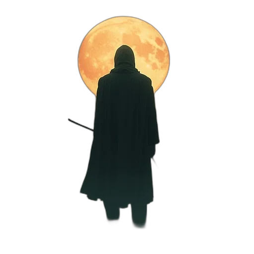staff, jacket, sword, mask transparent PNG cut-out
