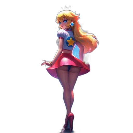 dress, staff, weapon, robot transparent PNG cut-out