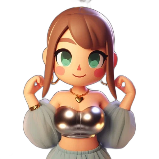 dress, jewelry, staff, crown transparent PNG cut-out