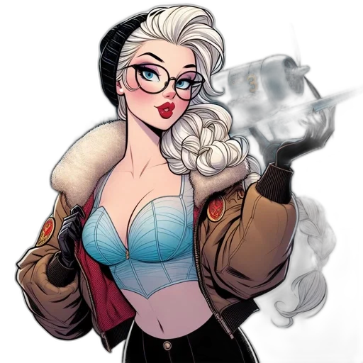 jacket, comic book art, concept art, cartoon transparent PNG cut-out