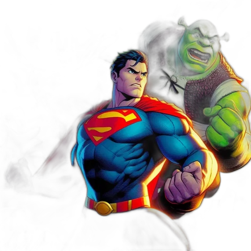 comic book art, concept art, fantasy art, 3d render transparent PNG cut-out