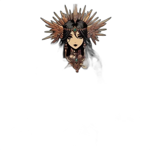 crown, mask, staff, jewelry transparent PNG cut-out