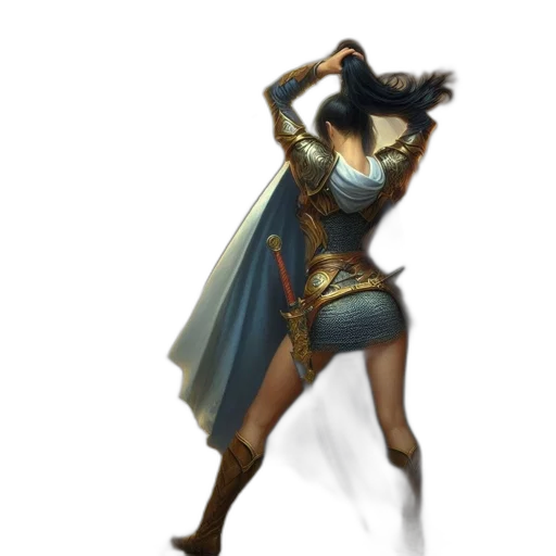 staff, sword, weapon, dress transparent PNG cut-out