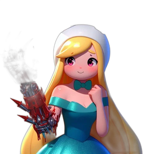 dress, staff, weapon, crown transparent PNG cut-out